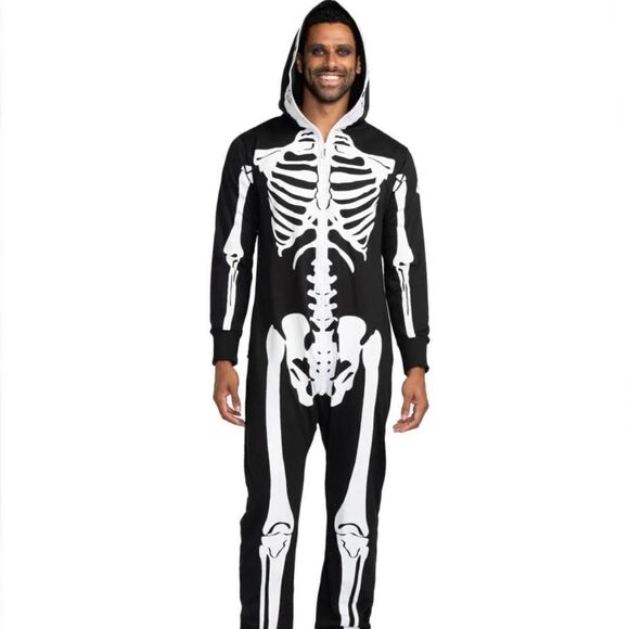 Tipsy Elves Skeleton Jumpsuit size small - Picture 6 of 14